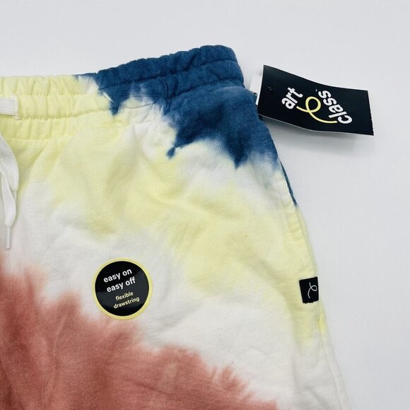 Art Class Target Youth Boys Large 12/14 Tie Dye Drawstring Pull On Shorts 793 - Picture 3 of 6